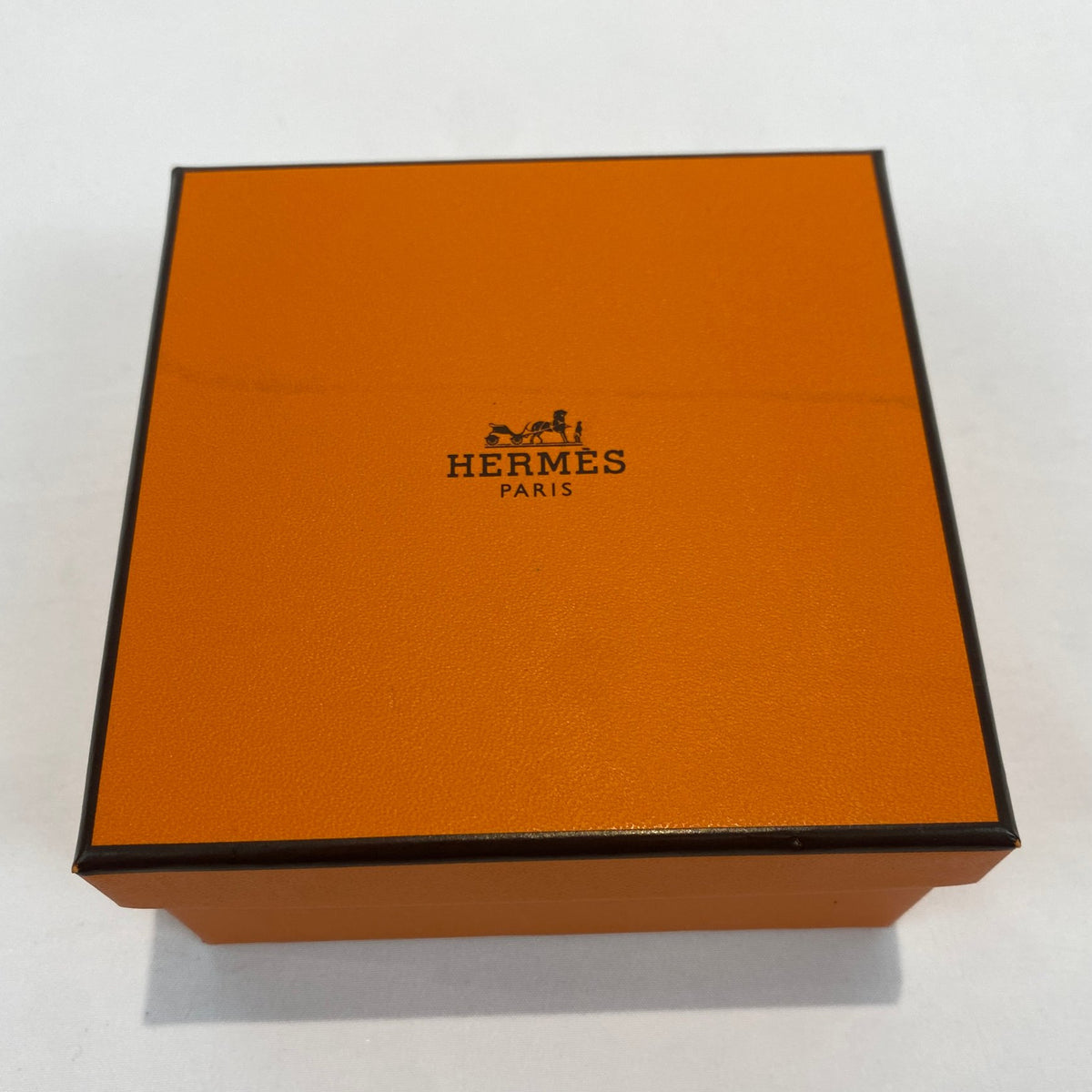 Hermès Wide Striped Lacquer Bangle Navy Caramel