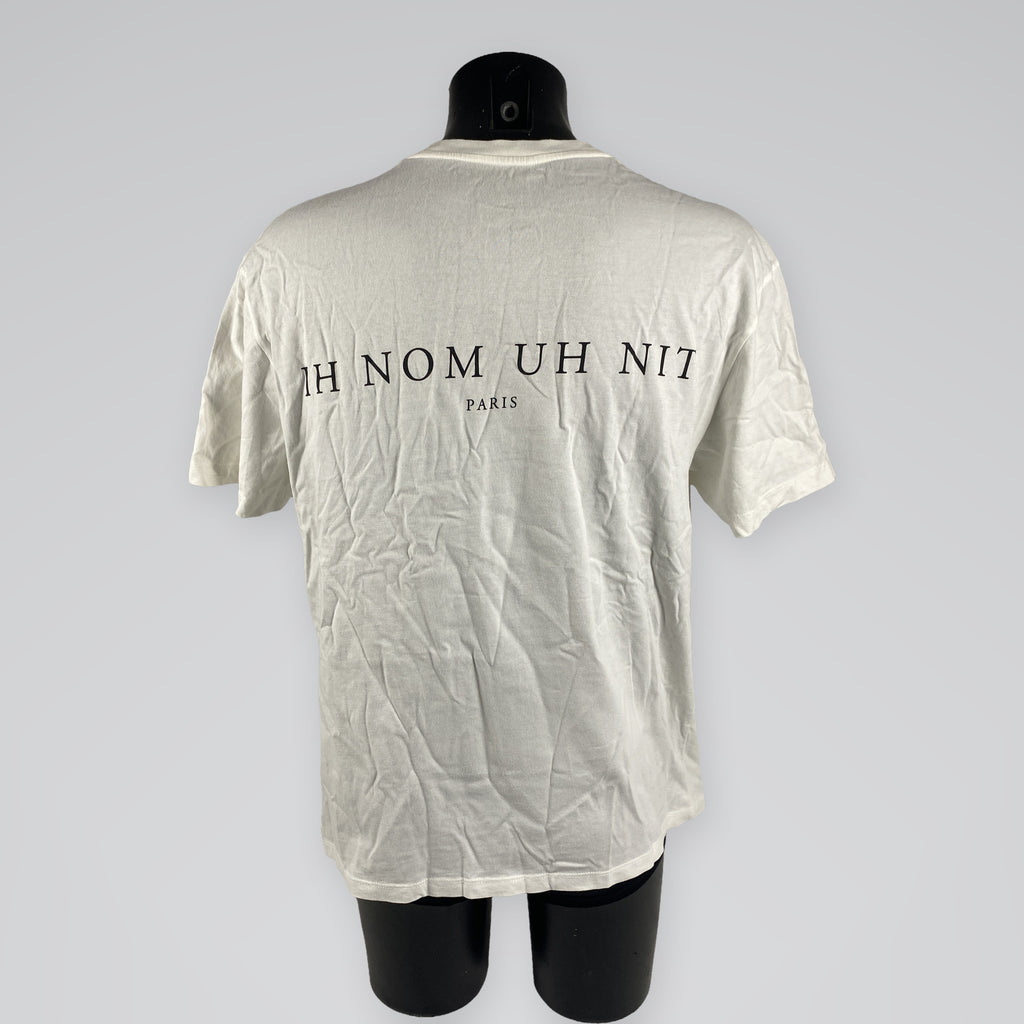 Ih Nom Uh Nit Blue Mask T-Shirt White
