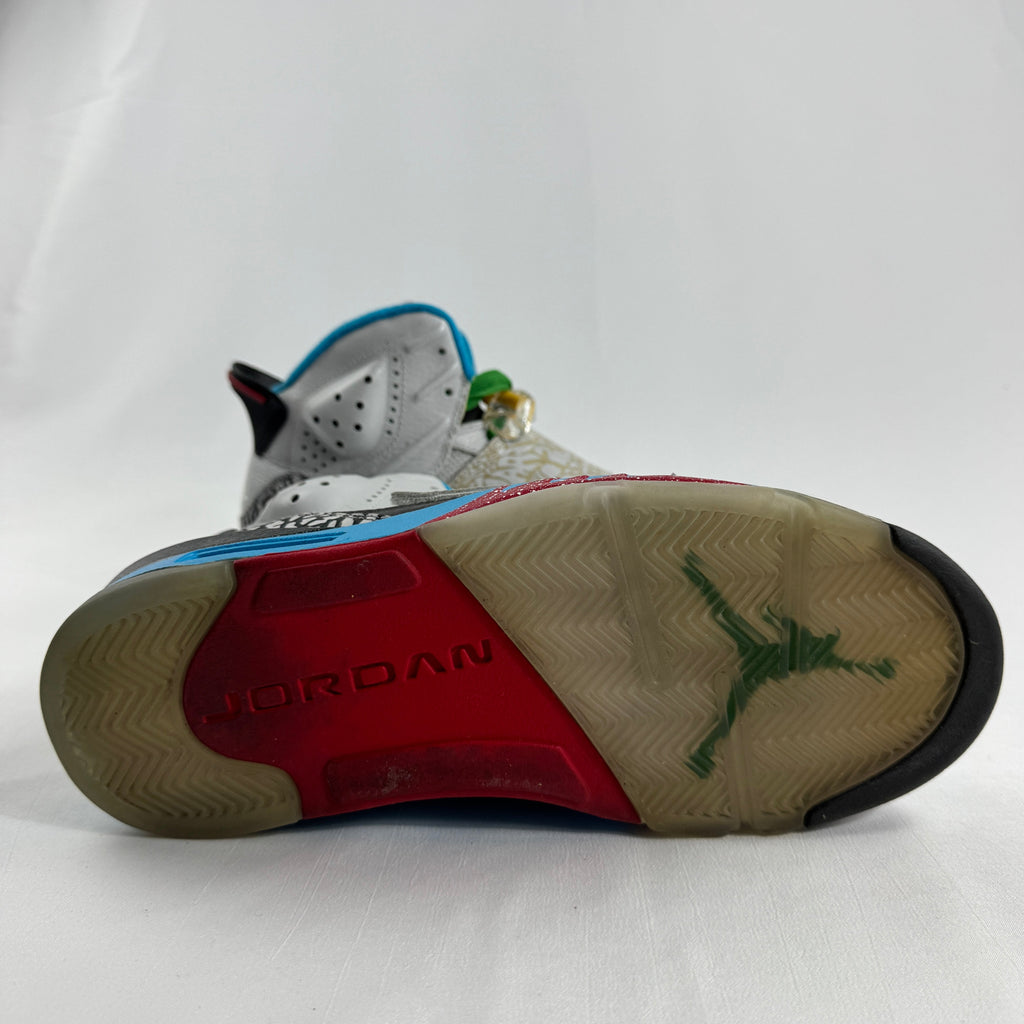 Air Jordan Son of Mars “Olympic” is a hybrid sneaker inspired by Olympic colorways, combining elements from several Jordan