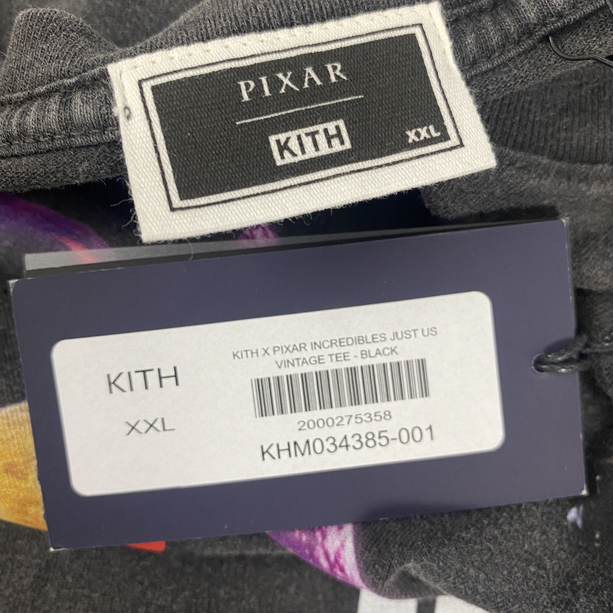 Kith x Disney Pixar The Incredibles Just Us Vintage Tee Black