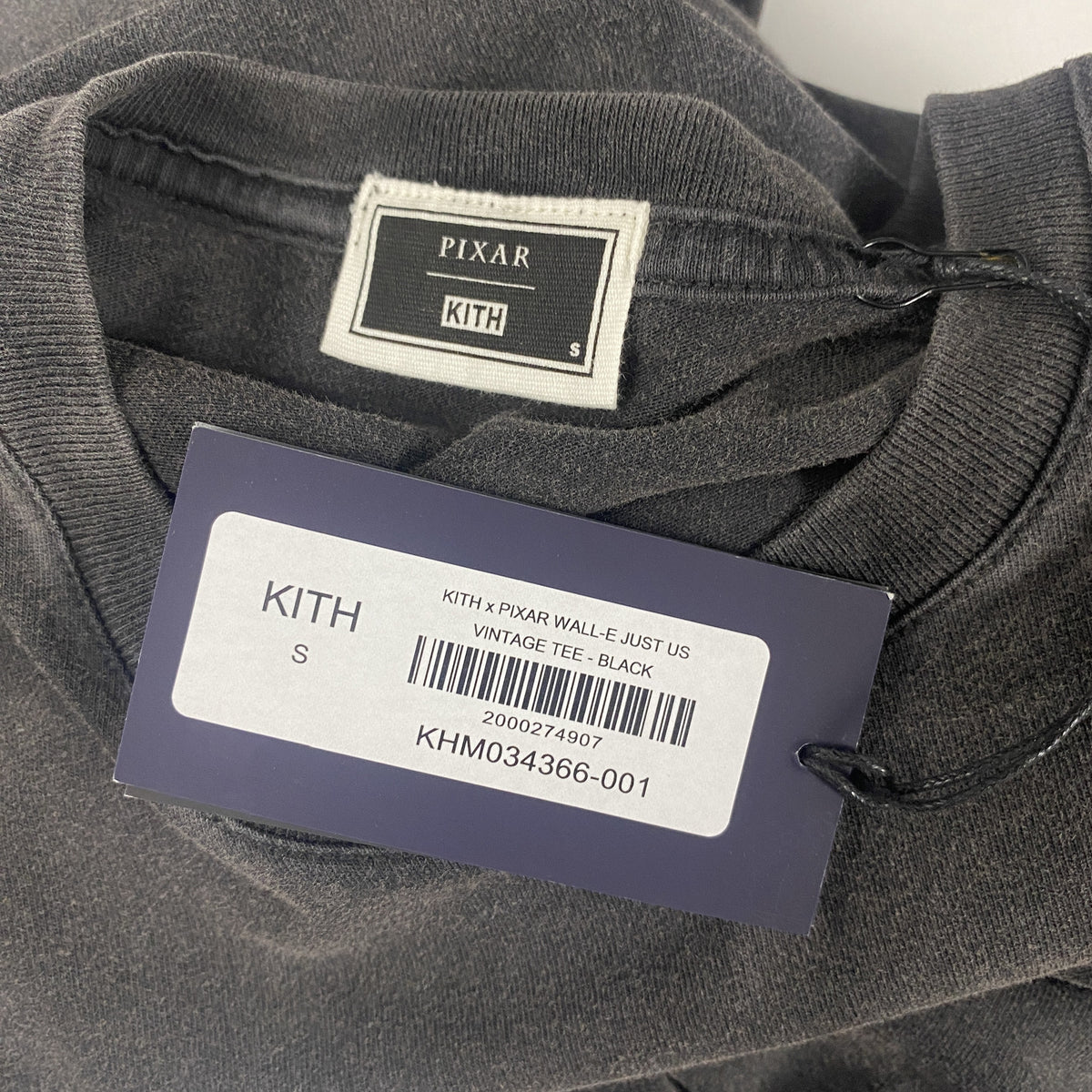 Kith x Disney Pixar Wall-E Just Us Vintage Tee Black