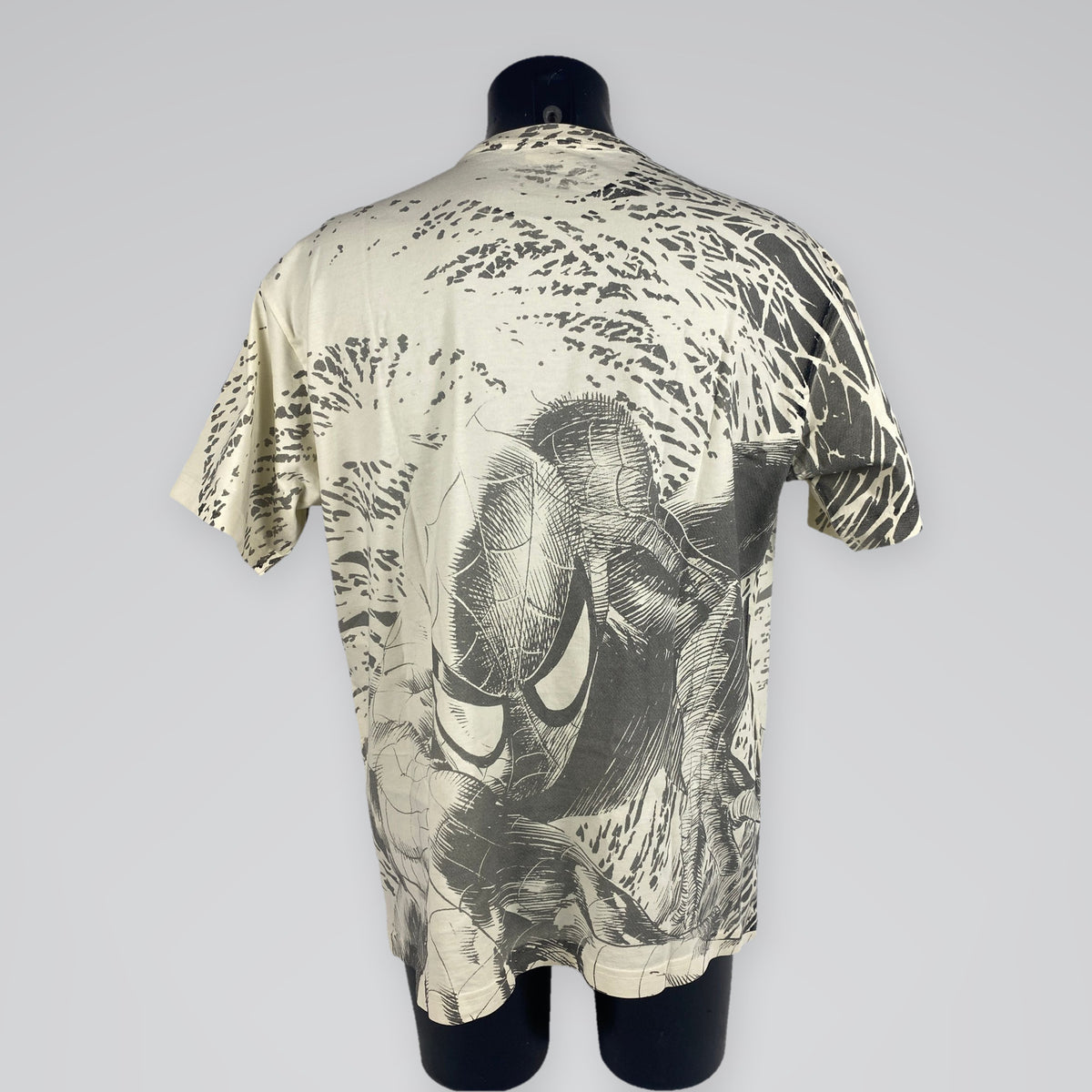 Kith x Marvel Spider-Man AOP Vintage Jones Tee Sandrift