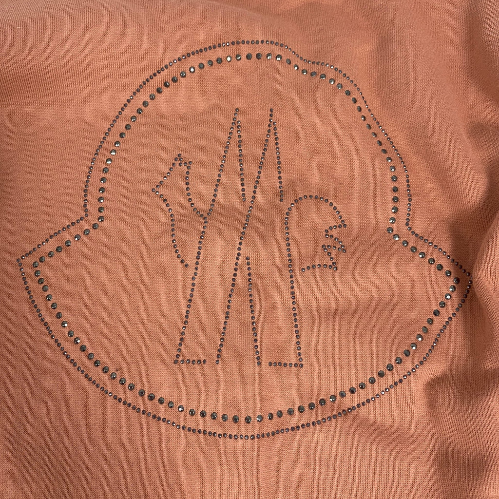 Moncler Girls' Crystal Logo Sweatshirt Rose