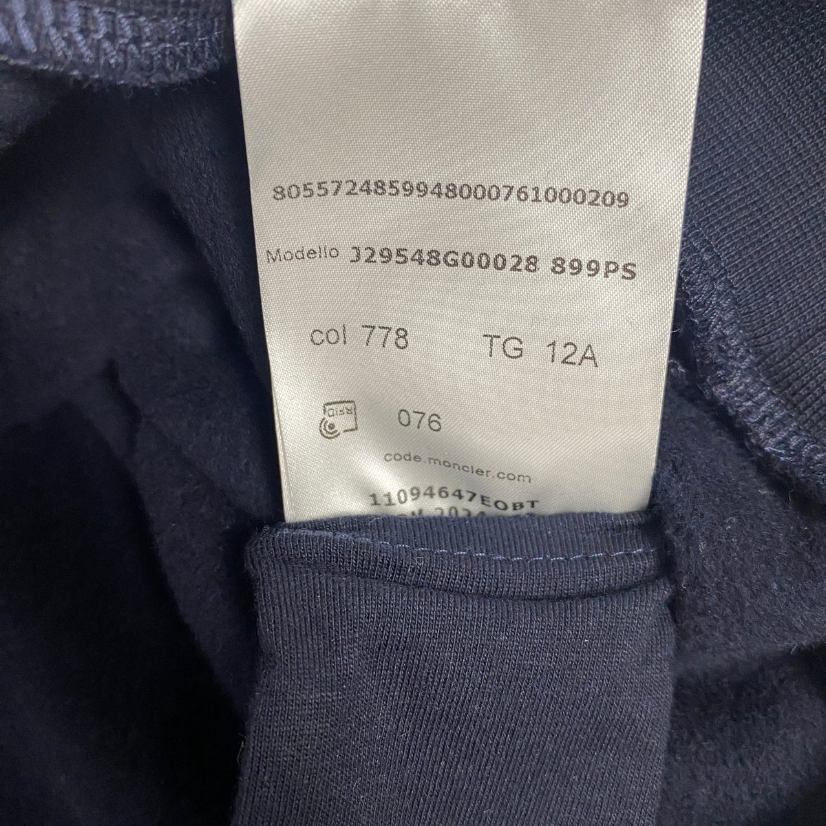 Moncler Kids' 3D Logo Sweatshirt Navy