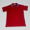 Moncler Kids' Logo Collar Polo Shirt Red