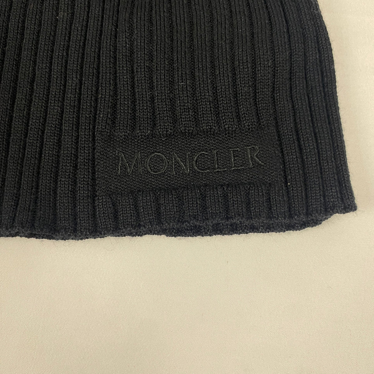 Moncler Kids' Ribbed Knit Turtleneck Navy