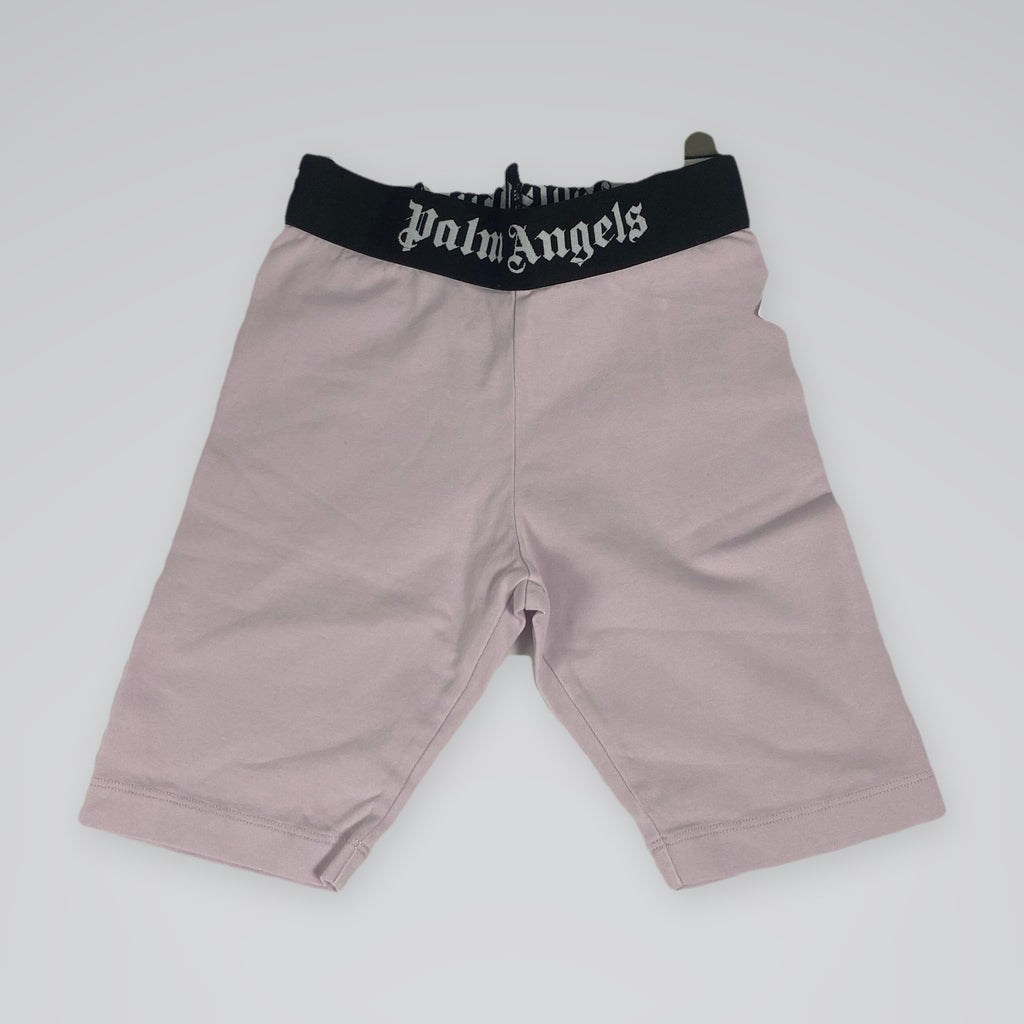 Palm Angels Kids Logo Cycling Shorts Lilac