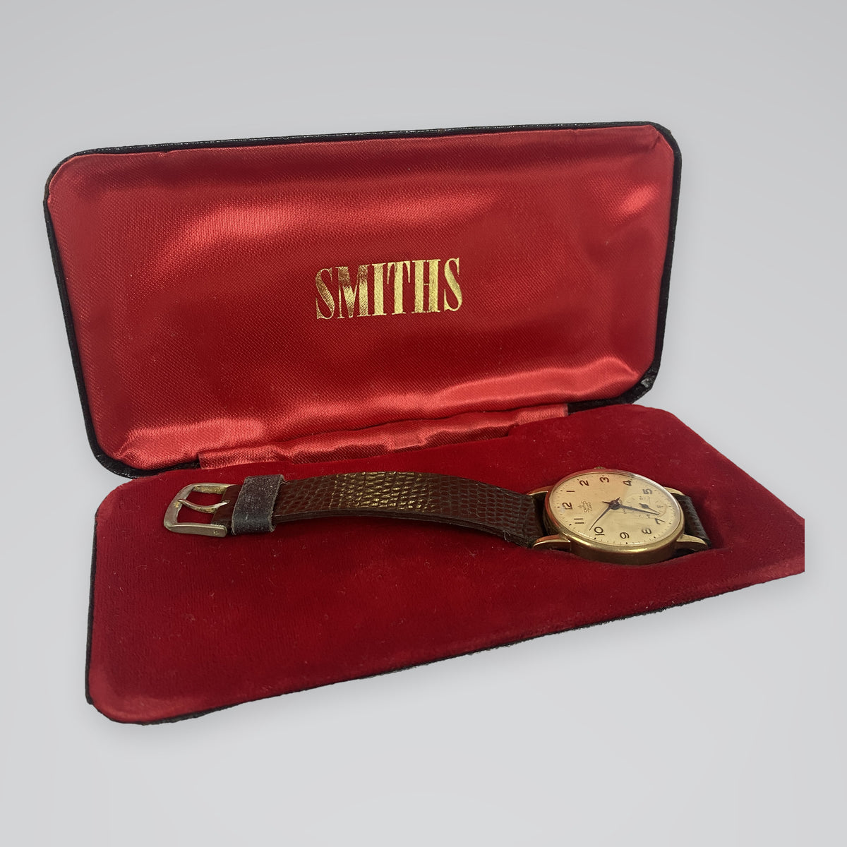 Smiths De Luxe 9ct Gold 15 Jewel Vintage Men's Watch