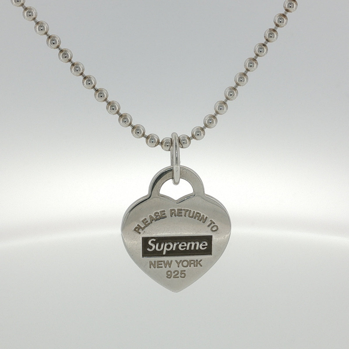 Supreme x Tiffany & Co. Return to Tiffany Heart Tag Pendant