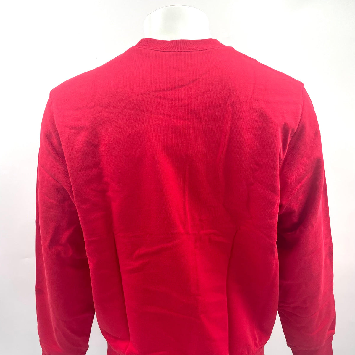 Red Supreme Crewneck In Collaboration With Lacoste. Size Medium