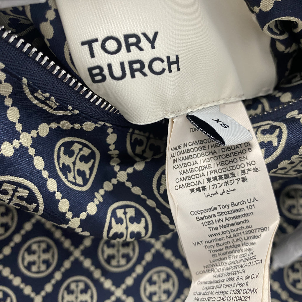 Tory Burch Reversible T Monogram Jacquard Anorak Tory Navy