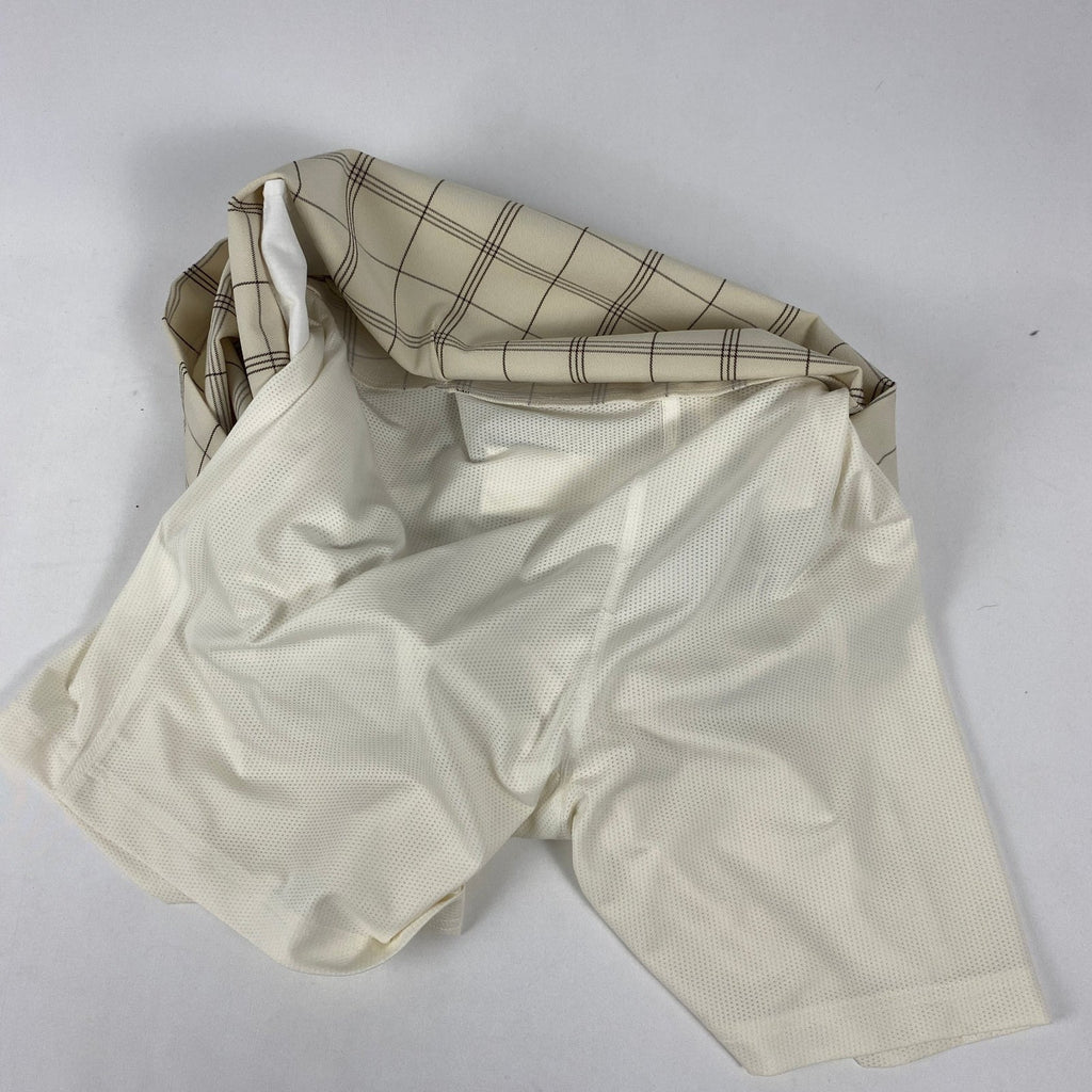 Tory Sport Twill Golf Skirt French Cream Plaid